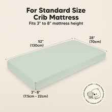 Load image into Gallery viewer, Isla Fitted Crib Sheets (Sage)
