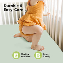 Load image into Gallery viewer, Isla Fitted Crib Sheets (Sage)
