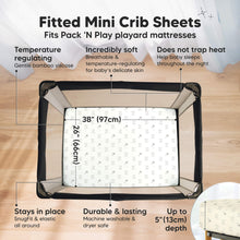 Load image into Gallery viewer, Isla Fitted Mini Crib Sheets (Bumble Bear)
