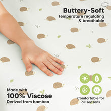 Load image into Gallery viewer, Isla Fitted Mini Crib Sheets (Nibbles/Bruce)

