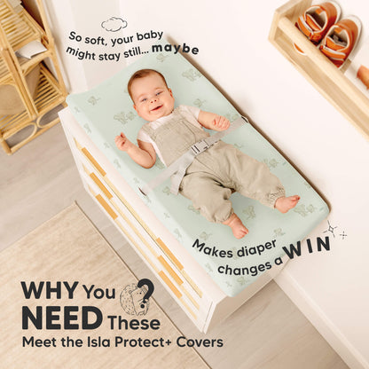 WHY You NEED These - Meet the Isla Protect+ Covers, So soft, your baby might stay still.. Makes diaper changes a WIN
 31741876076730