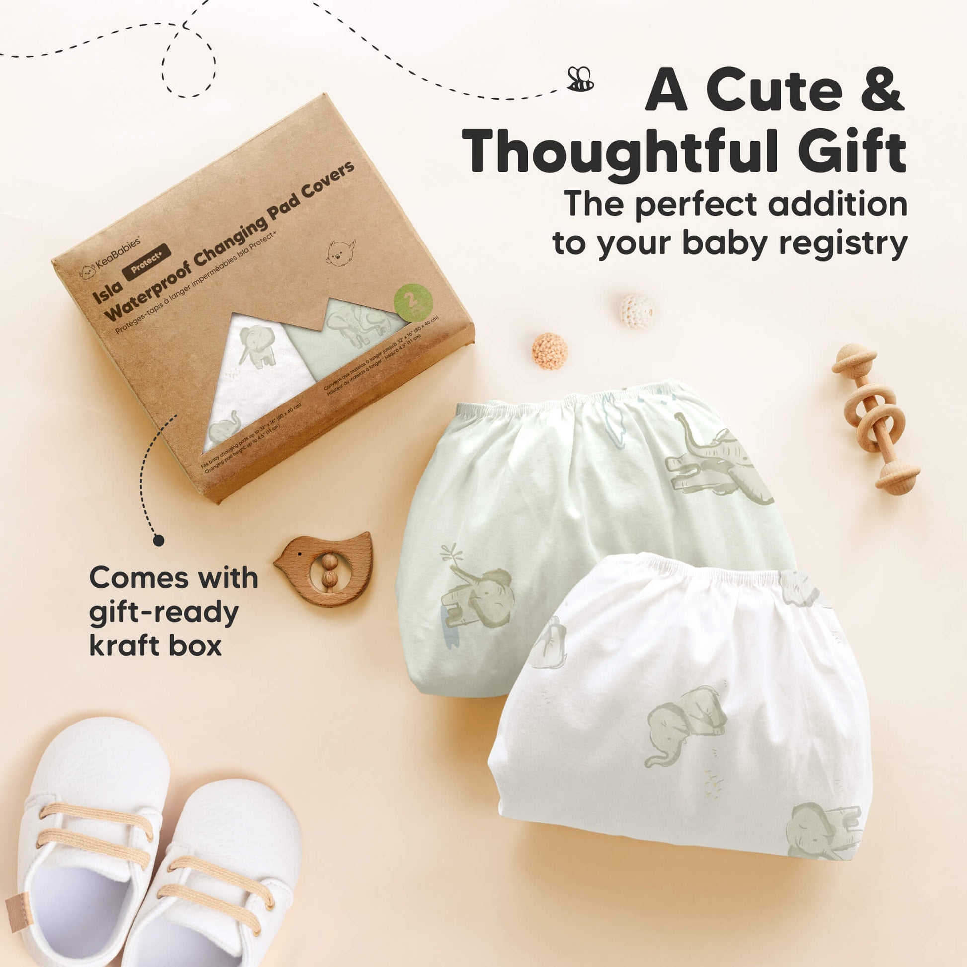 A Cute & Thoughtful Gift - The perfect addition to your baby registry (Comes with gift-ready kraft box) 31741876043962