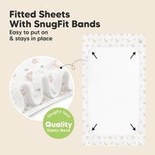 Load image into Gallery viewer, 2-Pack Isla [Protect+] Waterproof Crib Sheets (Nibbles/Bruce)
