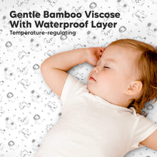 Load image into Gallery viewer, 2-Pack Isla [Protect+] Waterproof Mini Crib Sheets (KeaSafari)
