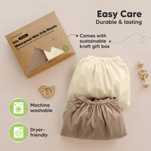 Load image into Gallery viewer, 2-Pack Isla [Protect+] Waterproof Mini Crib Sheets (Latte)
