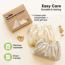 Load image into Gallery viewer, 2-Pack Isla [Protect+] Waterproof Mini Crib Sheets
