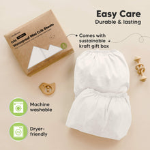 Load image into Gallery viewer, 2-Pack Isla [Protect+] Waterproof Mini Crib Sheets (Soft White)
