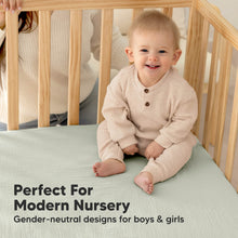 Load image into Gallery viewer, 2-Pack Lyra Muslin Crib Sheets (Willow)
