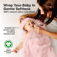 Load image into Gallery viewer, 2-Pack Lyra Muslin Hooded Towels (Rose Ivory)
