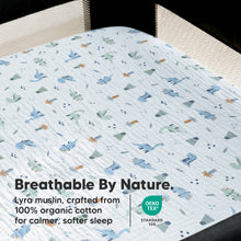 Load image into Gallery viewer, Breathable By Nature - Lyra muslin, crafted from 100% organic cotton for calmer, softer sleep (OEKO TEX STANDARD 100)
