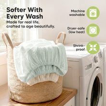Load image into Gallery viewer, Softer With Every Wash - Made for real life, crafted to age beautifully. (Machine washable, Dryer-safe (low heat), and Shrink-proof)
