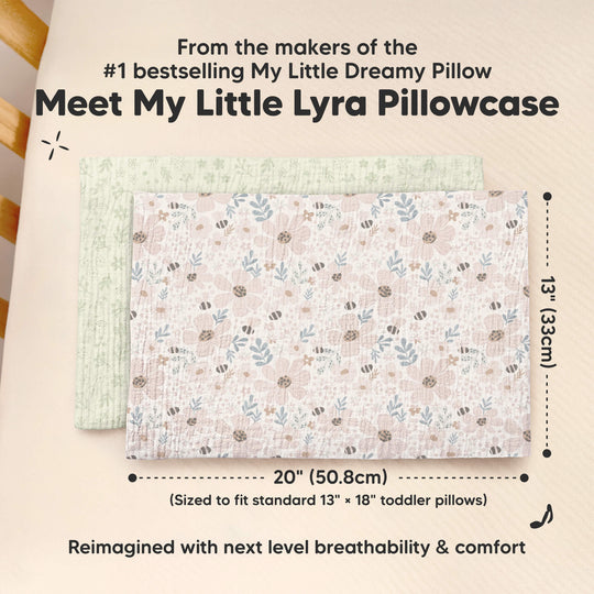 2-Pack My Little Lyra Pillowcases (Flora Vale)