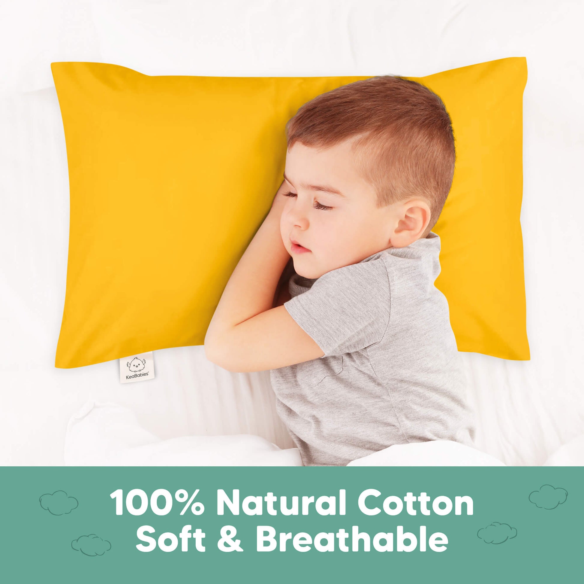 100% natural cotton pillowcase that is soft, breathable, and gentle for sleep.
 30913306886330
