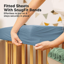 Load image into Gallery viewer, 2-Pack Quin Protect+ Waterproof Crib Mattress Protector (Lagoon)
