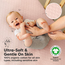 Load image into Gallery viewer, 2-Pack Mavy Protect+ Waterproof Crib Mattress Protector (Cameo)
