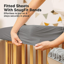 Load image into Gallery viewer, 2-Pack Mavy Protect+ Waterproof Crib Mattress Protector (Granite)
