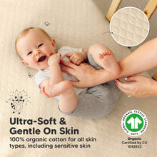 Load image into Gallery viewer, 2-Pack Mavy Protect+ Waterproof Crib Mattress Protector (Khaki)
