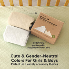 Load image into Gallery viewer, 2-Pack Mavy Protect+ Waterproof Crib Mattress Protector (Khaki)

