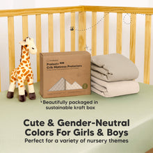 Load image into Gallery viewer, 2-Pack Quin Protect+ Waterproof Crib Mattress Protector (Ecru)
