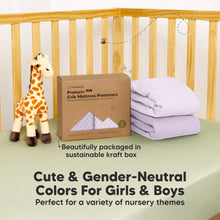 Load image into Gallery viewer, 2-Pack Quin Protect+ Waterproof Crib Mattress Protector (Lilac)
