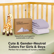 Load image into Gallery viewer, 2-Pack Quin Protect+ Waterproof Crib Mattress Protector (Thistle)
