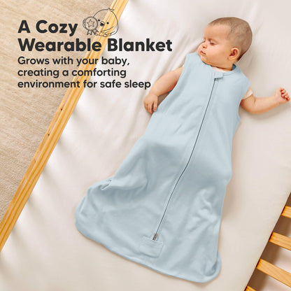 A Cozy Wearable Blanket, Grows with your baby, creating a comforting environment for safe sleep. 47139690053818
