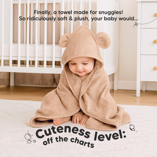 Cuteness level off the charts with a soft, plush hooded towel made for cozy snuggles.
-on-hover