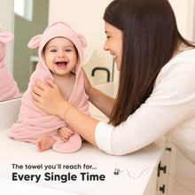 Load image into Gallery viewer, 2-Pack Snuggle Hooded Towels (Rose Ivory)
