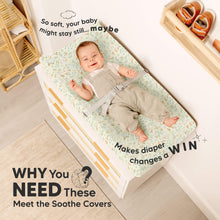 Load image into Gallery viewer, 2-Pack Soothe Changing Pad Covers (Foxtrot)
