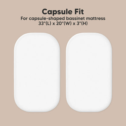 2-Pack Soothe Fitted Bassinet Sheets 46399499600058