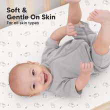 Load image into Gallery viewer, Soothe Fitted Crib Sheet (Bunnies)
