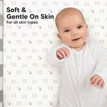 Load image into Gallery viewer, Soothe Fitted Crib Sheet (Bumble Bear)
