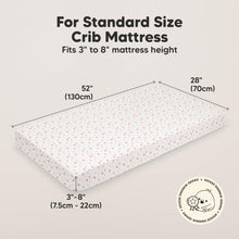 Load image into Gallery viewer, Soothe Fitted Crib Sheet (Butterflies)
