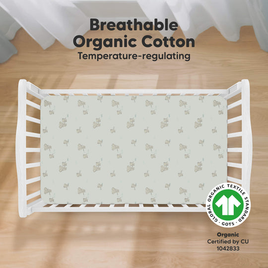 Soothe Fitted Crib Sheet (Elly)