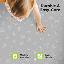 Load image into Gallery viewer, Soothe Fitted Mini Crib Sheet (ABC Land)
