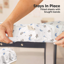 Load image into Gallery viewer, Soothe Fitted Mini Crib Sheet (Cosmo)
