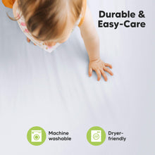 Load image into Gallery viewer, Soothe Fitted Mini Crib Sheet (Cove)
