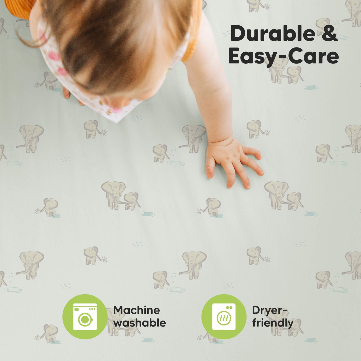 Durable & Easy-Care - Machine washable and Dryer-friendly
 29635966271674