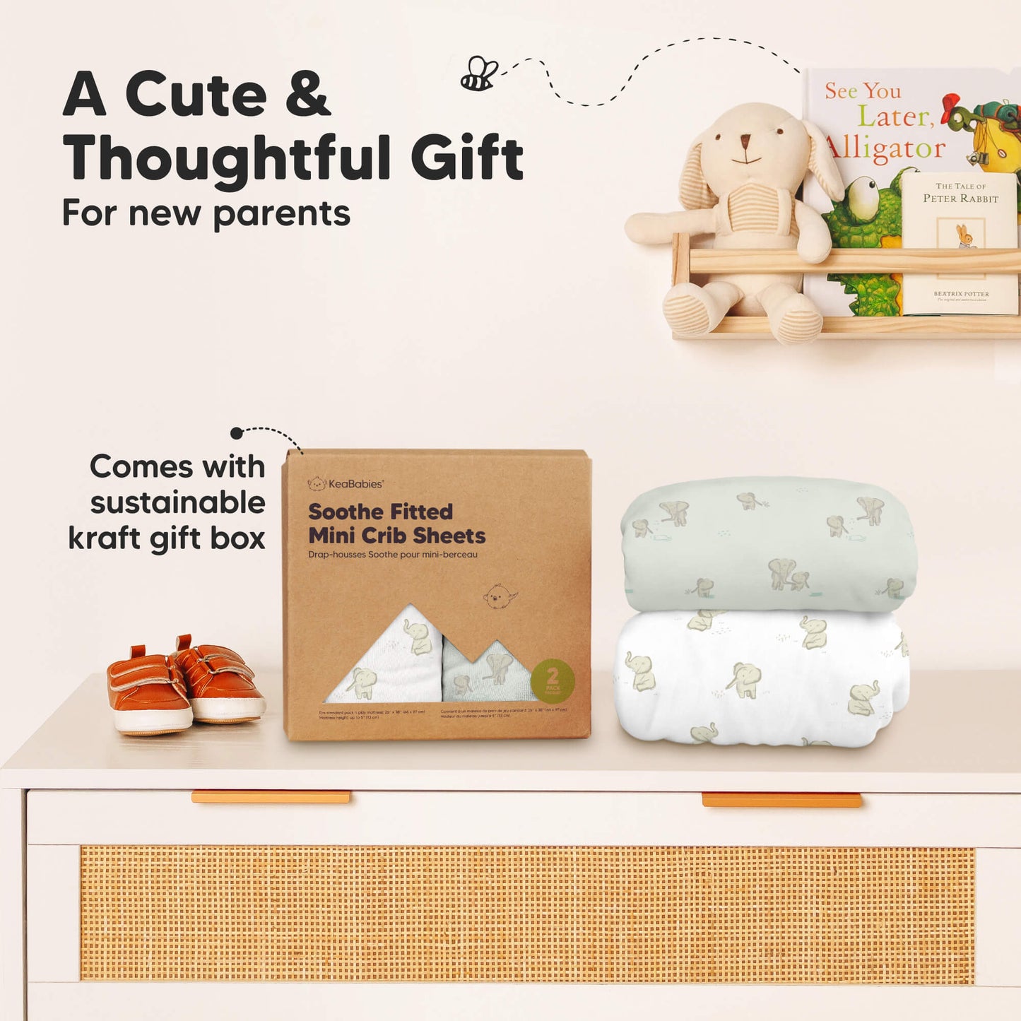 A Cute & Thoughtful Gift For new parents - Comes with sustainable kraft gift box 29635966337210