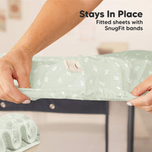 Load image into Gallery viewer, Soothe Fitted Mini Crib Sheet (Herb)
