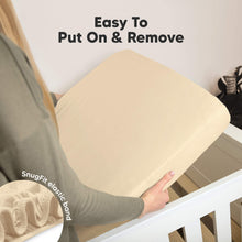 Load image into Gallery viewer, Soothe Fitted Mini Crib Sheet (Khaki)
