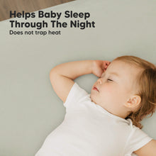 Load image into Gallery viewer, Soothe Fitted Mini Crib Sheet (Lichen)
