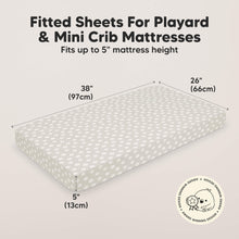 Load image into Gallery viewer, Soothe Fitted Mini Crib Sheet (Meadow)
