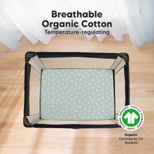 Load image into Gallery viewer, Soothe Fitted Mini Crib Sheet (Prairie)
