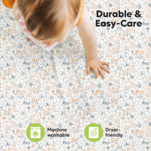 Load image into Gallery viewer, Soothe Fitted Mini Crib Sheet (Prairie)
