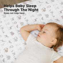 Load image into Gallery viewer, Soothe Fitted Mini Crib Sheet (Savannah)
