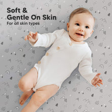 Load image into Gallery viewer, Soothe Fitted Mini Crib Sheet (Woodland)
