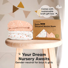 Load image into Gallery viewer, 2-Pack Soothe [Protect+] Waterproof Bassinet Sheets (Butterflies)
