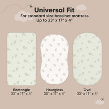 Load image into Gallery viewer, 2-Pack Soothe [Protect+] Waterproof Bassinet Sheets (Elly)
