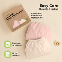 Load image into Gallery viewer, 2-Pack Soothe [Protect+] Waterproof Mini Crib Sheets (Cameo)
